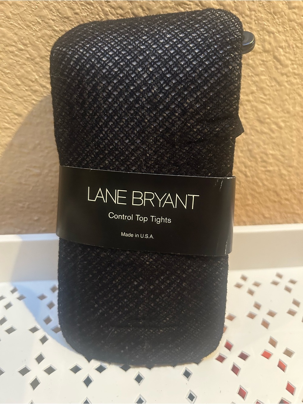 Lane Bryant Black Control Top Tights